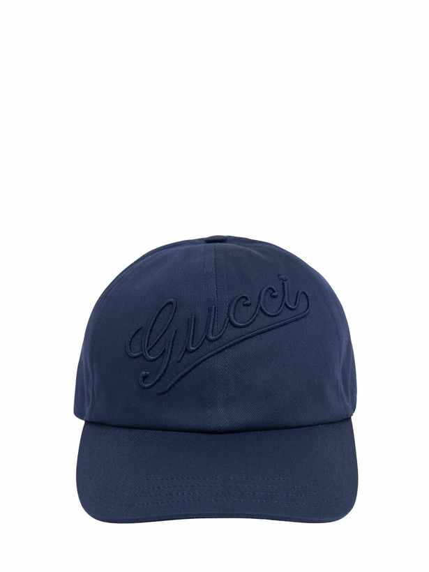 Photo: GUCCI Gucci Evere Cotton Baseball Cap