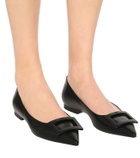 Roger Vivier Gommettine Ball leather ballet flats