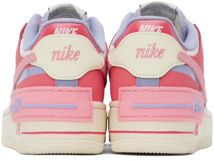 grade school pink and white air force 1