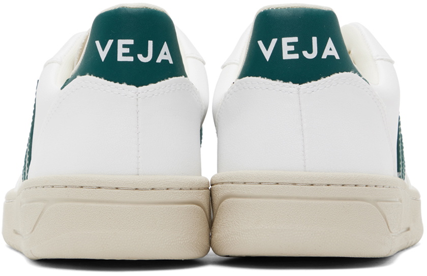 VEJA White & Green V-10 Sneakers VEJA