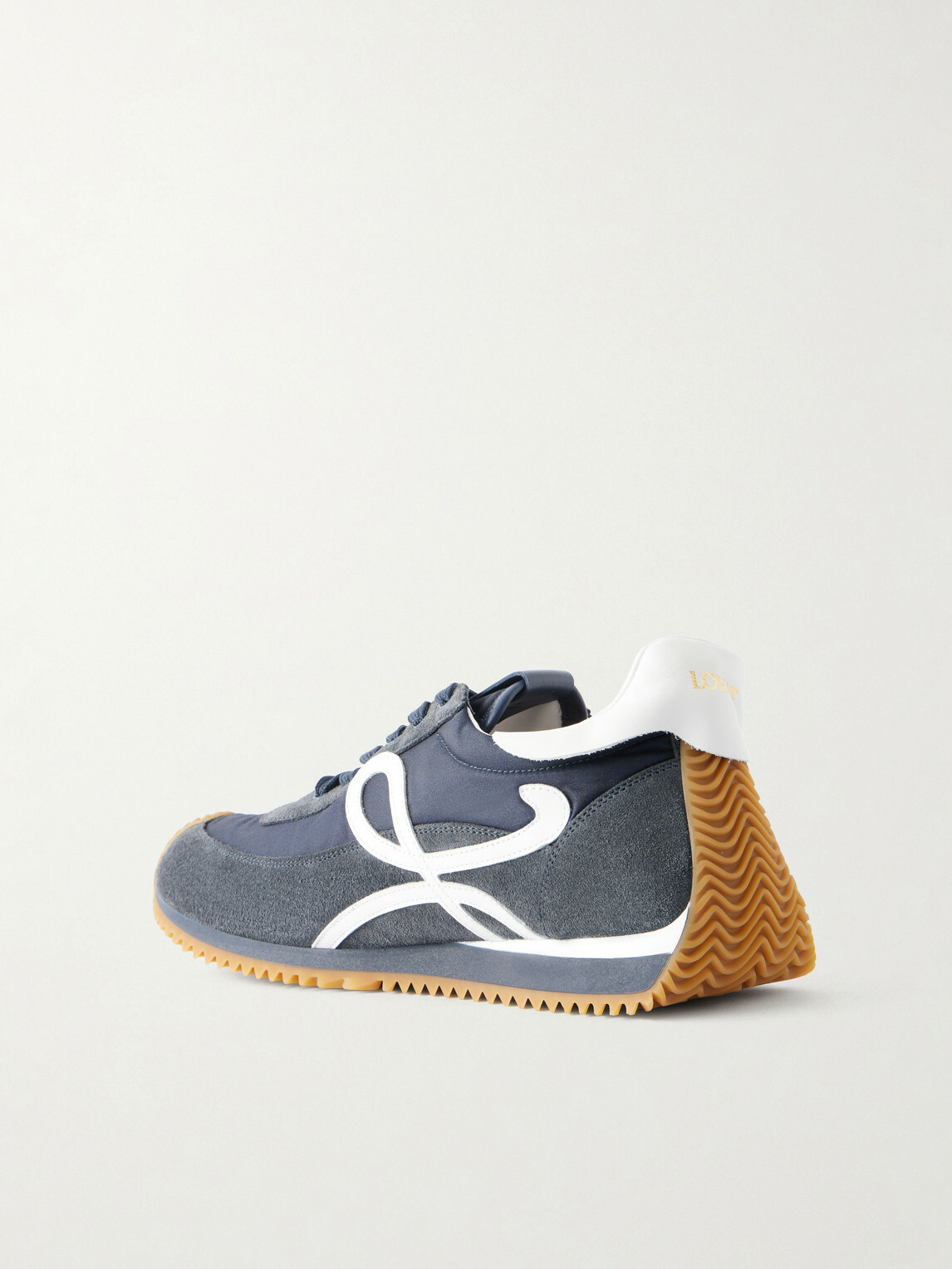 LOEWE - Flow Runner 2.0 Suede-Trimmed Shell Sneakers - Blue