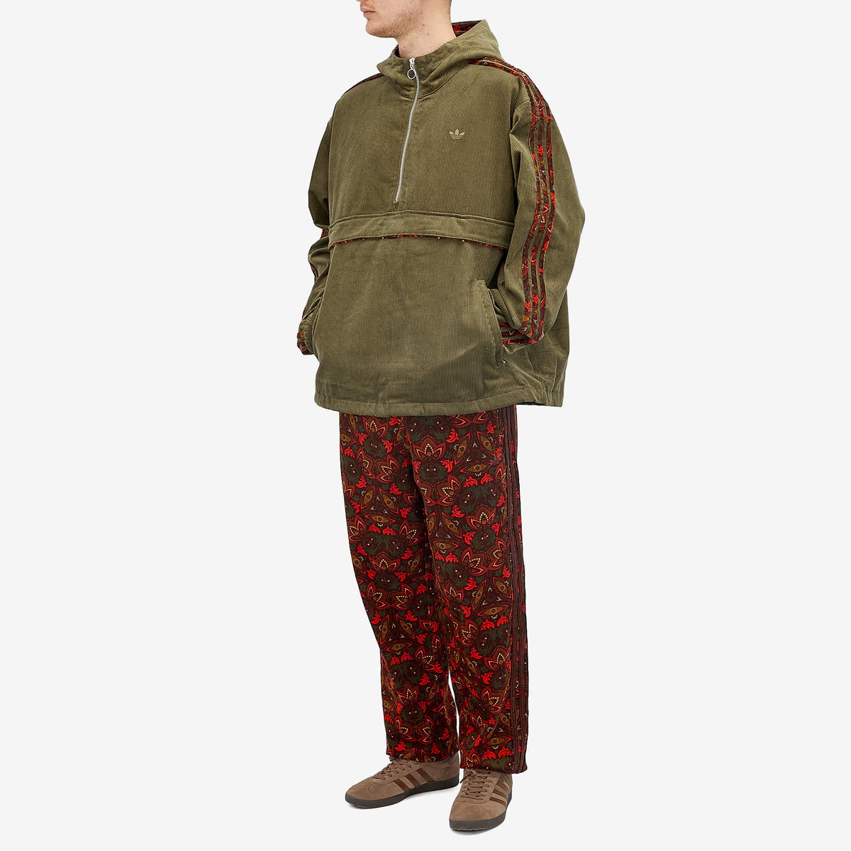 Adidas Men's Corduroy Track Pant in Alumina/Multi adidas