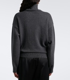 Róhe Draped wool and cashmere turtleneck sweater