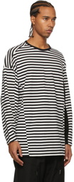 Undercoverism White & Black Striped T-Shirt