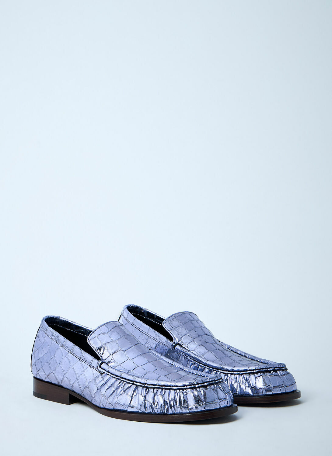 Dries Van Noten Croc-Embossed Loafers