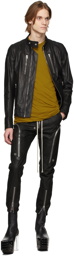 Rick Owens Black Leather Bauhaus Pants