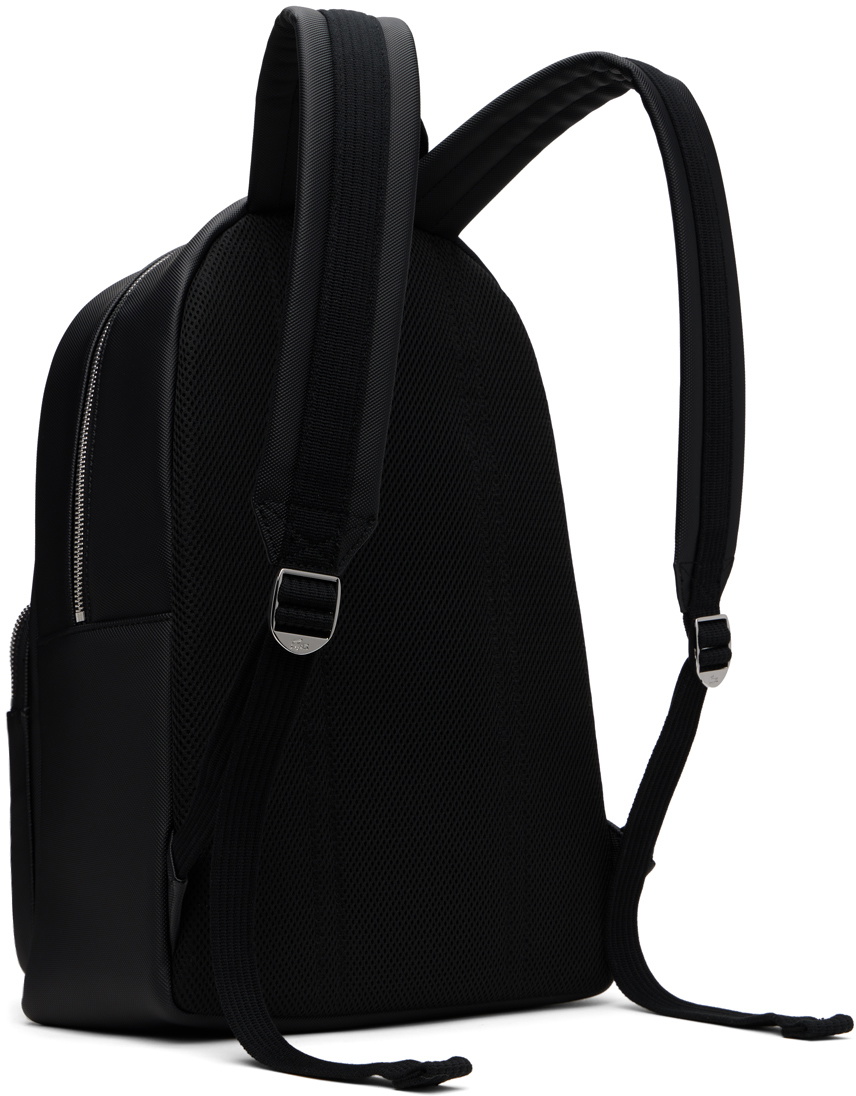Lacoste Black Classic Laptop Pocket Backpack