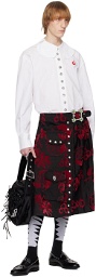Chopova Lowena Black Celosia Denim Skirt