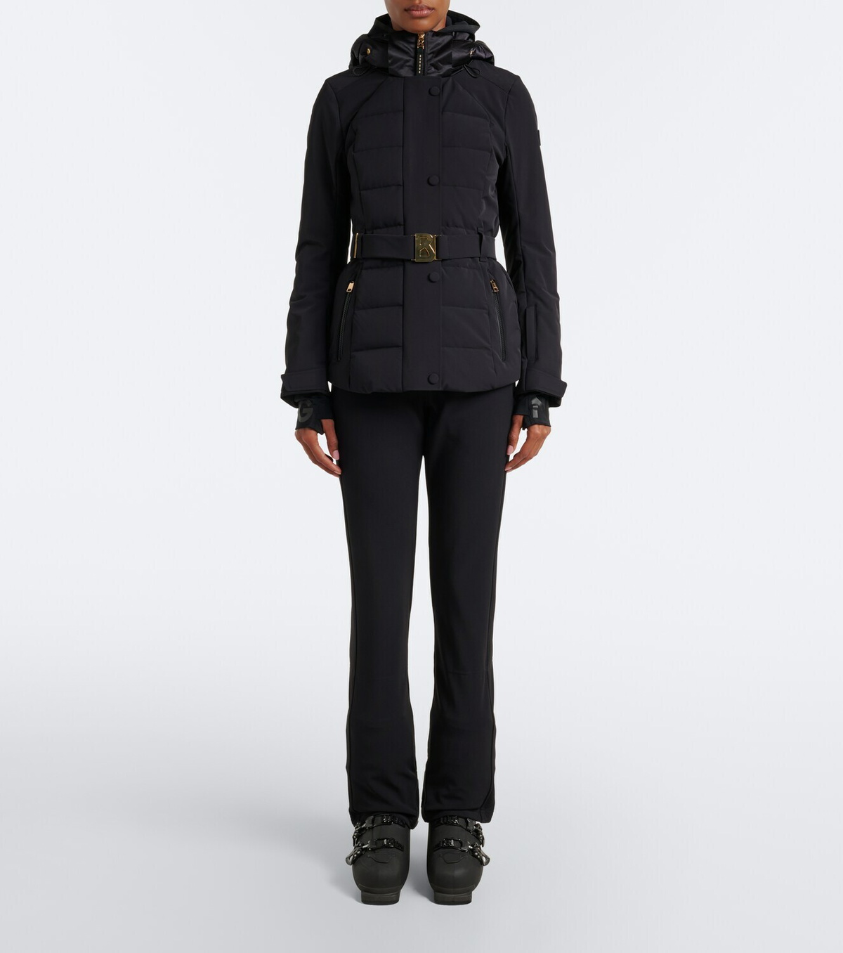 Bogner Elva hooded belted ski jacket