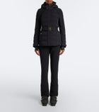Bogner Elva hooded belted ski jacket