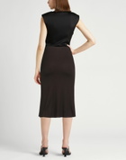 Khaite Womens Midi skirt in Dark brown