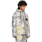 ADYAR SSENSE Exclusive Black and White Camo Shell Jacket