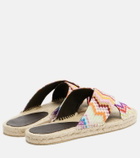 Missoni Harlow Zigzag lamé espadrille sandals