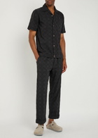 Smr Days Paraiso Embroidered Cotton Shirt Black