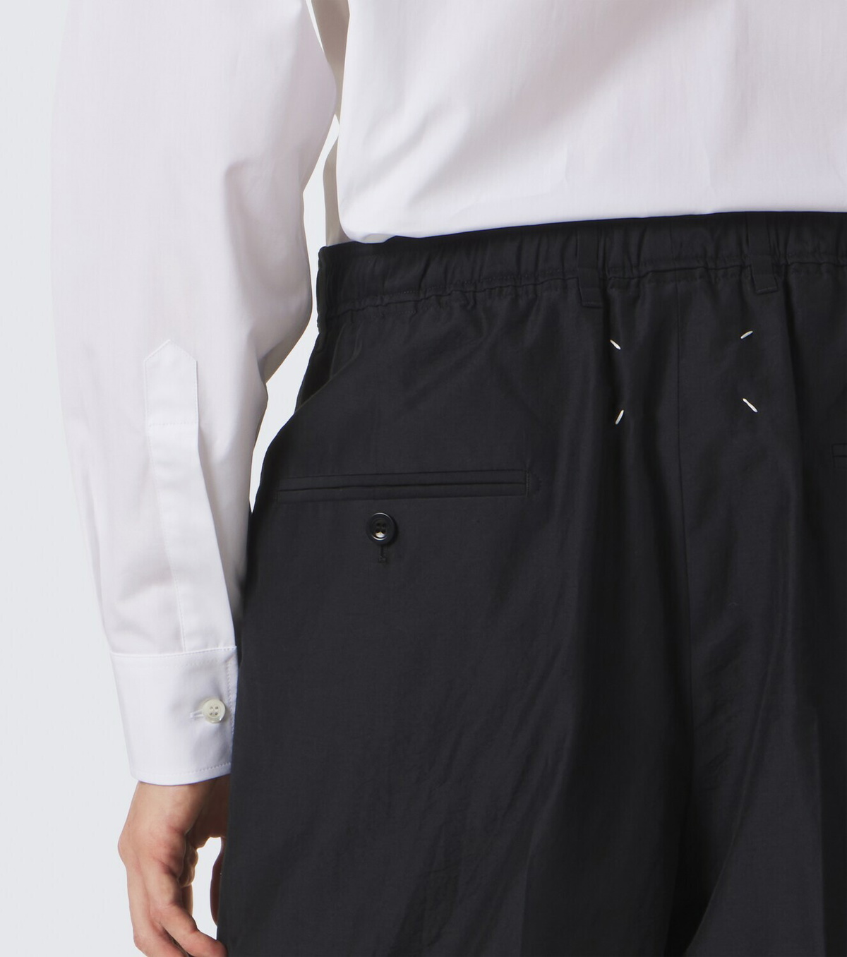 Maison Margiela Cotton and silk-blend straight pants