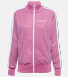 Palm Angels - Glitter jersey track jacket
