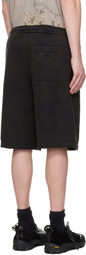 WOOYOUNGMI Brown Dyed Cotton Shorts