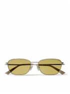 Bottega Veneta - D-Frame Silver-Tone Sunglasses