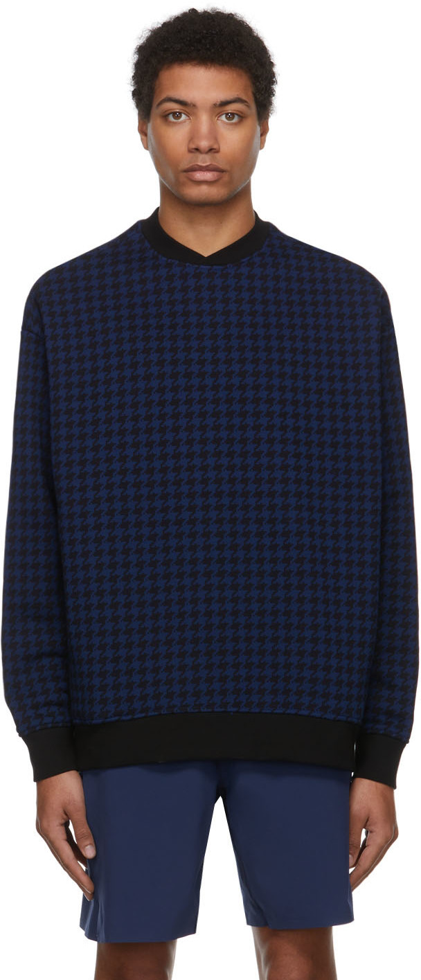 adidas x IVY PARK Black & Blue Allover Print Sweatshirt