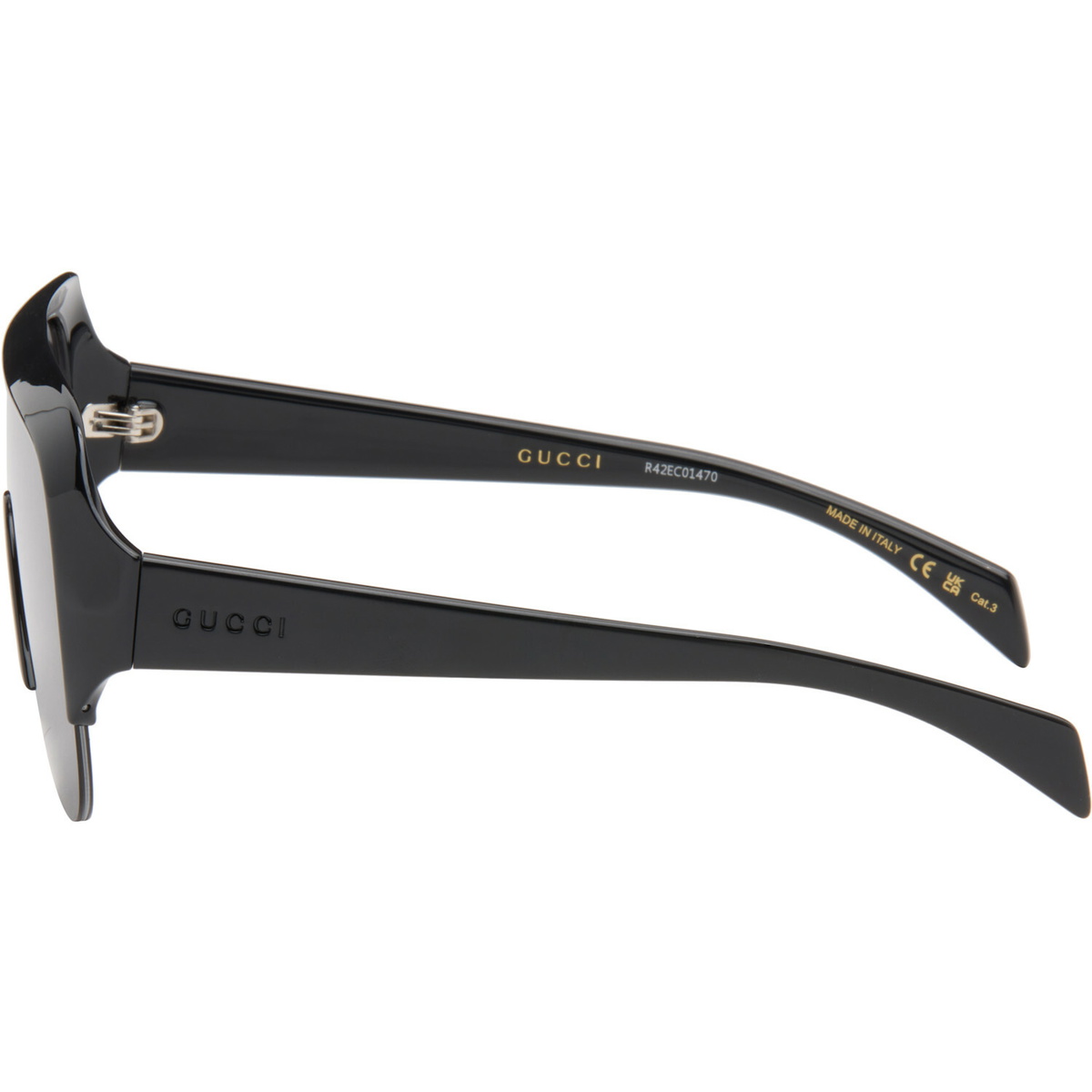 Gucci Black Shield Sunglasses