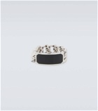Shay Jewelry ID Link 18kt white gold ring with onyx