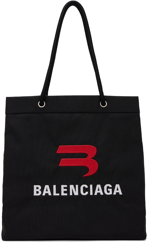 Photo: Balenciaga Black Small Explorer Shopper Tote