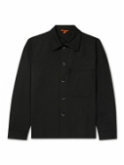 Barena - Cedrone Garment-Dyed Stretch-Wool Twill Overshirt - Black
