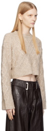 REMAIN Birger Christensen Beige Brushed Sweater
