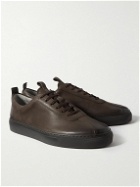 Grenson - Burnished-Nubuck Sneakers - Brown