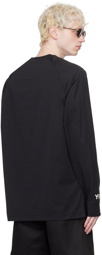 Y-3 Black 3-Stripes Long Sleeve T-Shirt