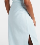 SIR Linen midi skirt