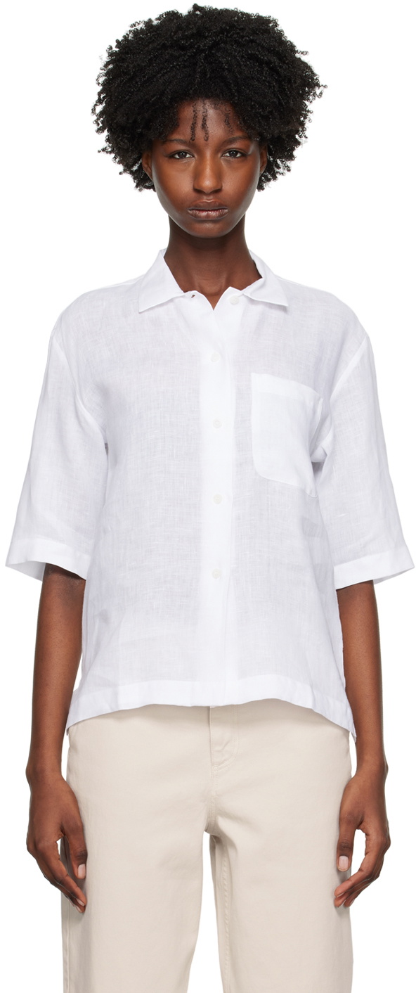 Sunspel White Pocket Shirt Sunspel