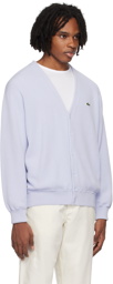 Lacoste Blue Relaxed-Fit Cardigan