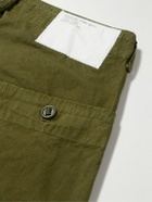 Applied Art Forms - DM3-3 Straight-Leg Pleated Cotton and CORDURA-Blend Shorts - Green