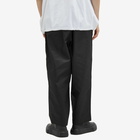 Comme des Garçons Homme Men's Poly Gabardine Belted Trousers in Black