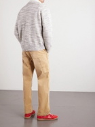 Corridor - Space-Dyed Alpaca and Pima Cotton-Blend Sweater - Gray