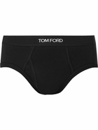 TOM FORD - Stretch-Cotton Briefs - Black