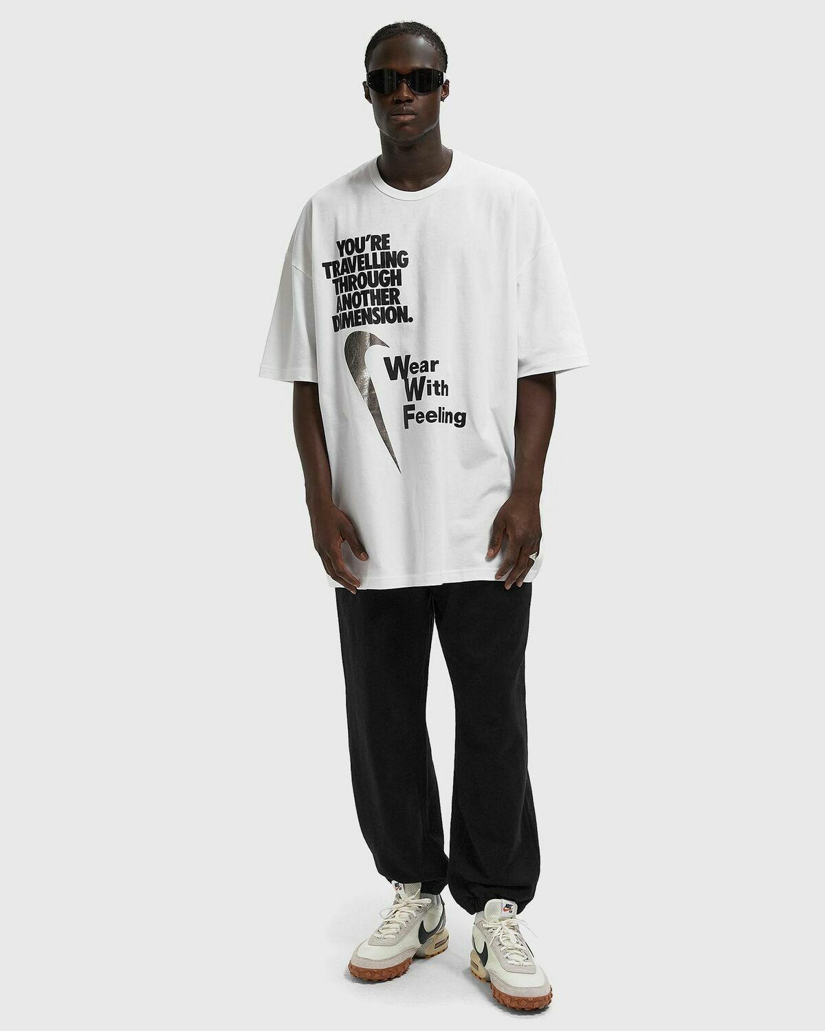Comme des Garçons Black TEE White Mens Shortsleefe