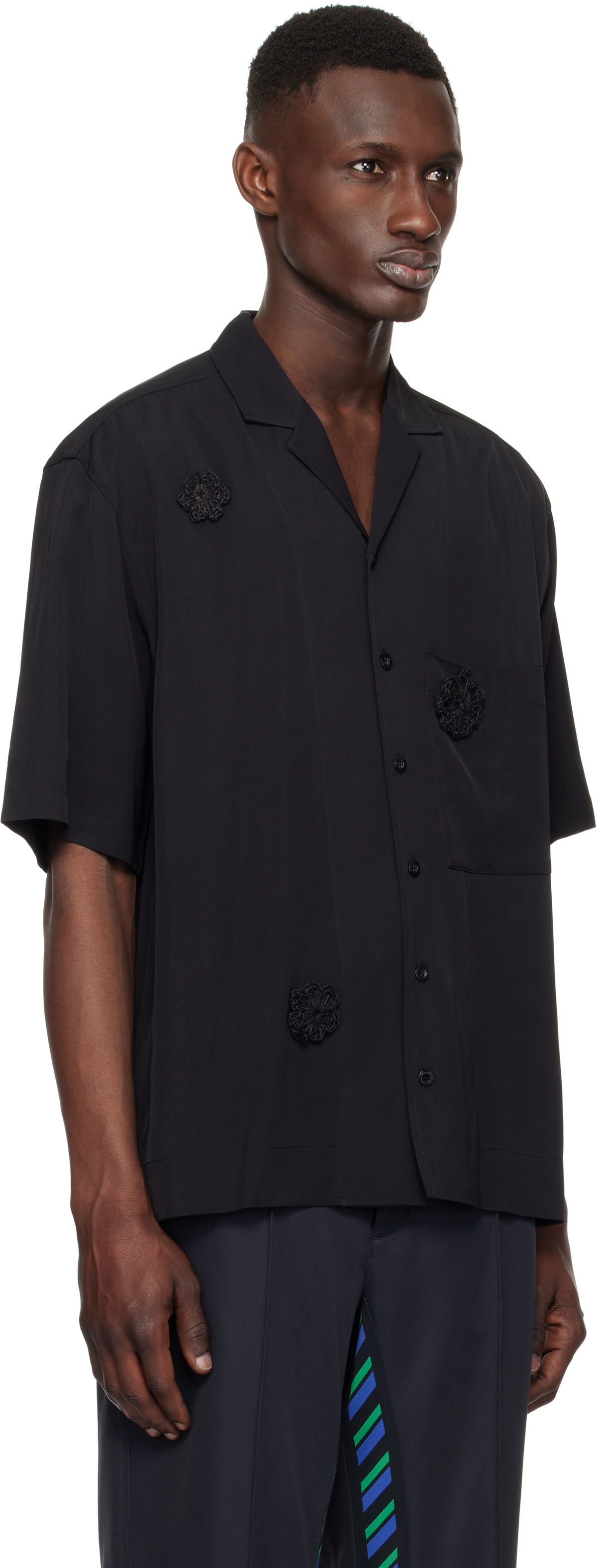 Song for the Mute Black Daisy S/S Box Shirt Song for the Mute