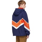 Gucci Orange and Navy Technical Jacket