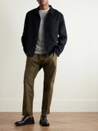 Officine Générale - Hamilton Slim-Fit Wool-Felt Overshirt - Blue