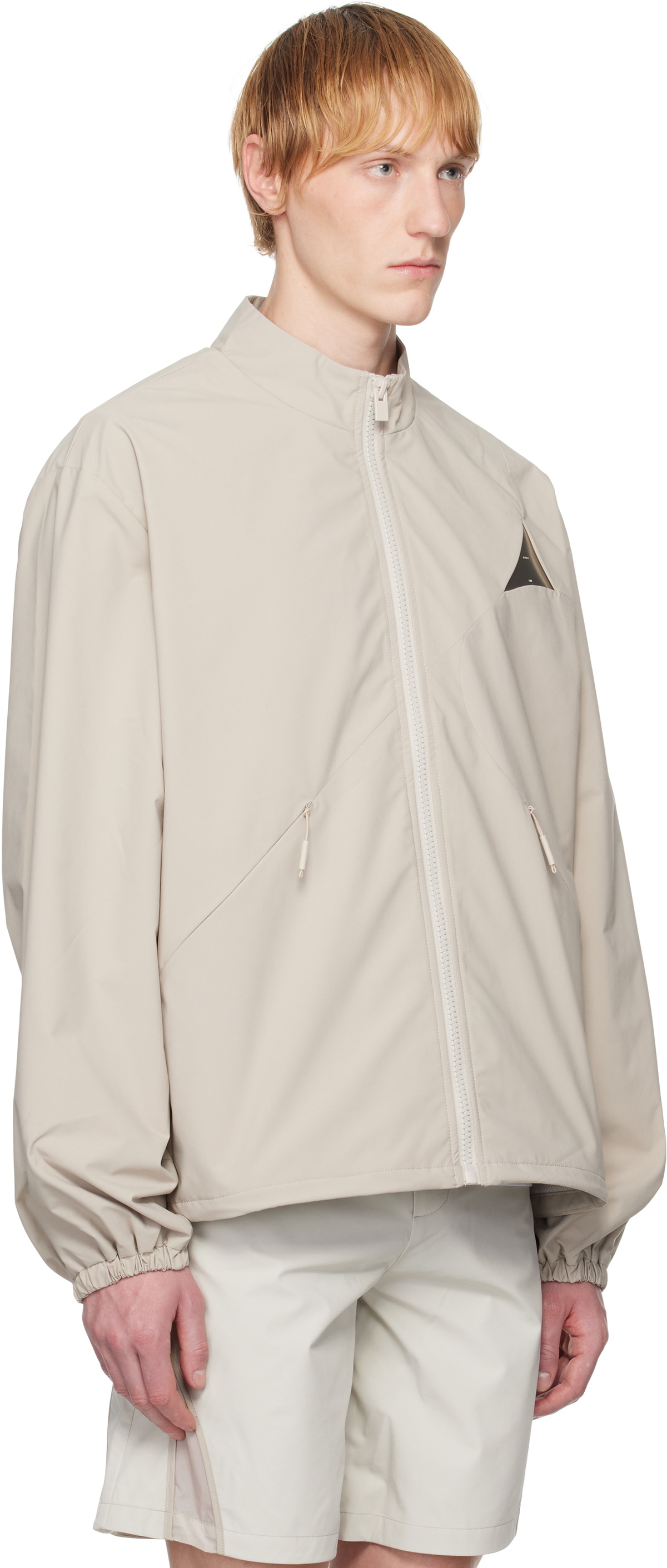 HELIOT EMIL Beige Surtsey Windbreaker Jacket