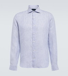 Thom Sweeney - Pinstriped linen shirt