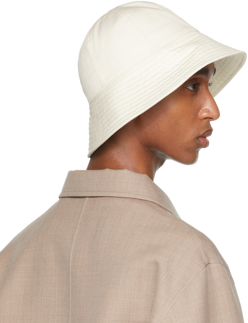 Jil Sander Off-White Cotton Bucket Hat Jil Sander