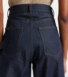 JW Anderson Twisted embroidered straight jeans