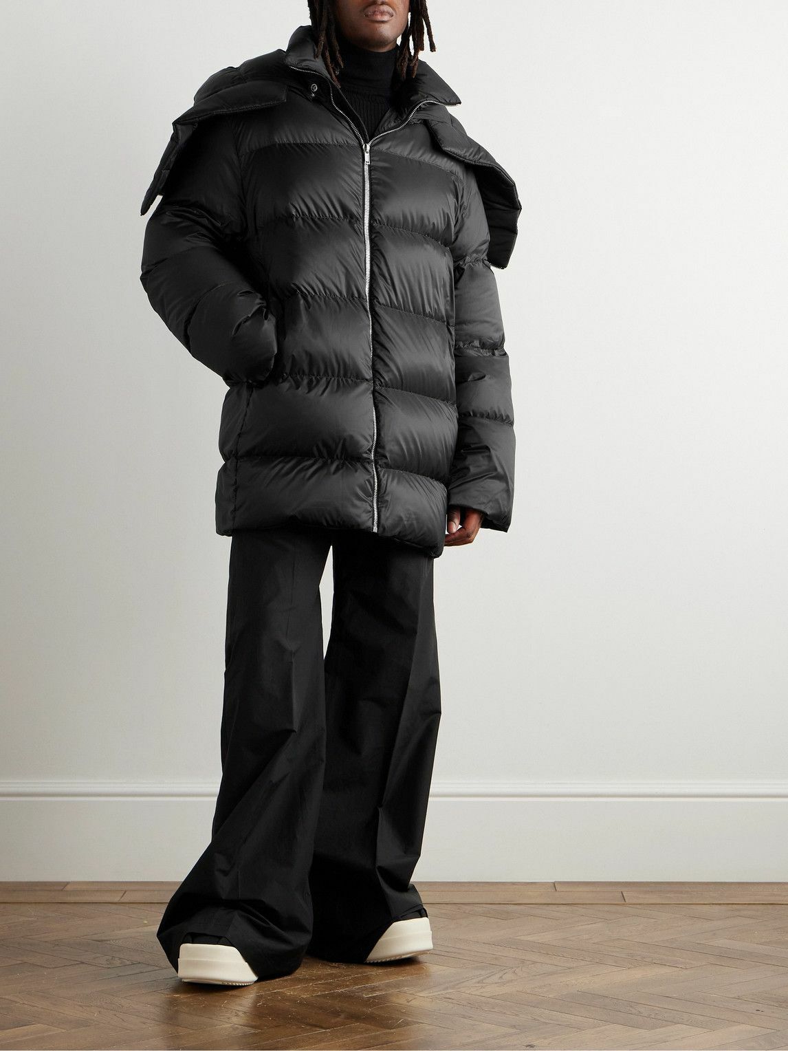 Rick Owens - Moncler Cyclopic Quilted Padded Shell Hooded