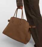 The Row Soft Margaux 17 leather tote bag