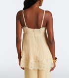 Zimmermann Lace-trimmed chiffon camisole