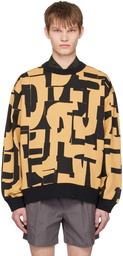 Dries Van Noten Yellow & Black Oversized Sweatshirt