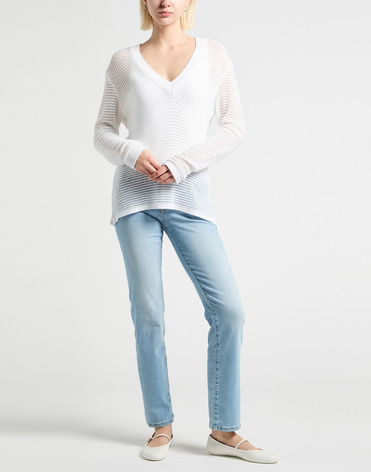 Crossley Womens Sweater in White